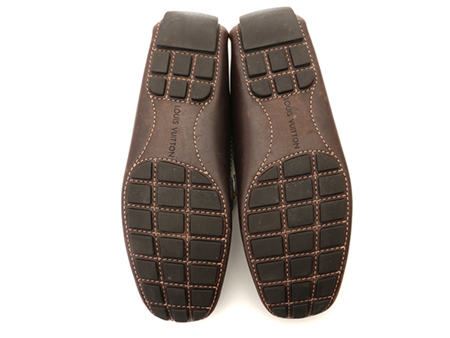 Louis Vuitton ダークブラウン モカシン Louis Vuitton ダークブラウン モカシン LOUIS VUITTON ダークブラウン