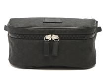 GUCCI　グッチ　GGウエストバッグ　ブラック　ナイロン　レザー　449182　2148103897061【208】
