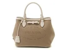 PRADA ベージュキャンバスバッグ Prada キャンバス トートバッグ | ニュートラル | FARFETCH JP