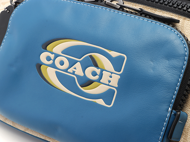 【極美品】coach ウエストバッグ PVC シグネチャー 楽天市場】コーチ 91013 シグネチャー ショルダーバッグ PVC