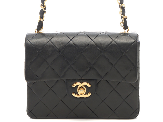 美品シャネル　CHANEL　ヴィンテージ　 ラムスキン　チェーンベルトミニバッグ CHANEL シャネル/ミニマトラッセラムスキンチェーンベルトバッグ