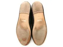 CELINE　セリーヌ　グリッターバレエシューズ　レディース39　ブラック　ファブリック　2148103897542　【432】