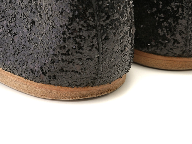 CELINE　セリーヌ　グリッターバレエシューズ　レディース39　ブラック　ファブリック　2148103897542　【432】