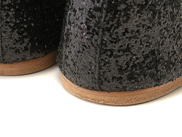 CELINE　セリーヌ　グリッターバレエシューズ　レディース39　ブラック　ファブリック　2148103897542　【432】