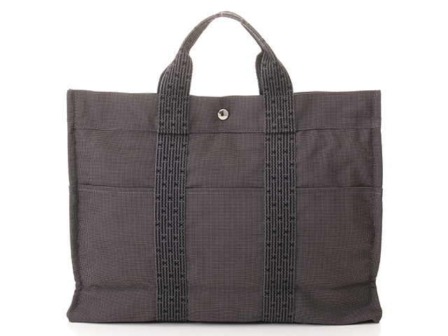 ★HERMES エルメス エールライン カバスMM キャンバス トートバッグ HERMES エルメス エールライン エールラインMMトート 男女兼用