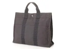 R&Rさま専用　エルメス　HERMES　エールライン　MM　トートバッグ エルメス HERMES エールライントート MM グレー キャンバス
