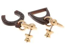 HERMES エルメス アミュレット・エスケトルピアス バッファローホーン