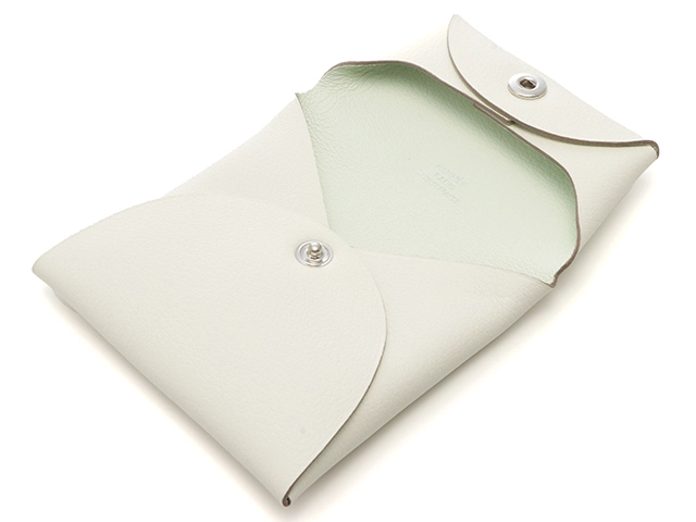 HERMES エルメス 財布/コインケース バスティアヴェルソ マッシュルーム/ヴェールフィズ/シルバー金具 エバーカラー U刻印(2022年頃)【472】YY