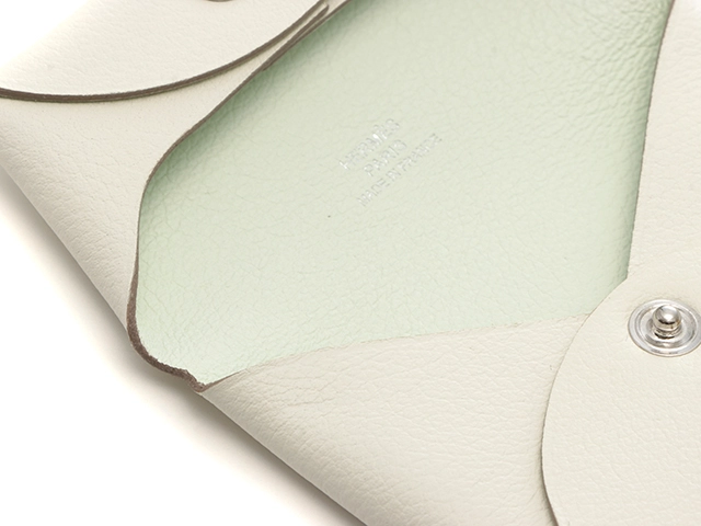 HERMES エルメス 財布/コインケース バスティアヴェルソ マッシュルーム/ヴェールフィズ/シルバー金具 エバーカラー U刻印(2022年頃)【472】YY