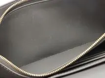 CELINE　セリーヌ　ロングフラップウォレット　二つ折り長財布　グレー　レザー　2148103898327【208】