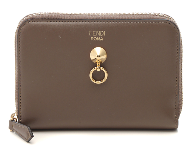 FENDI フェンディ バイザウェイ ラウンドファスナー財布 ブラウン  