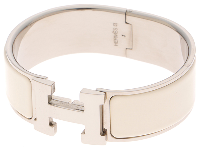 美品　HERMES エルメス　クリッククラック　シャツ　ブラウス　ジャケット HERMES エルメス ブレスレッド クリッククラックGM シルバー