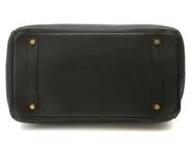 □G刻印 HERMES エルメス バーキン35 ブラック/GP トゴ 2148103898648