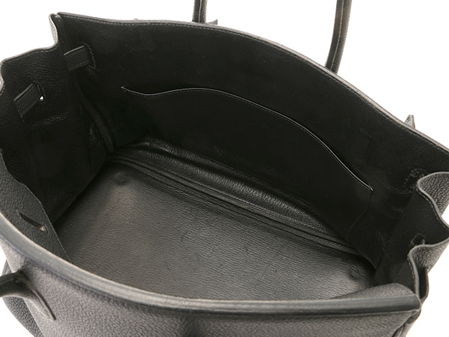 □G刻印 HERMES エルメス バーキン35 ブラック/GP トゴ