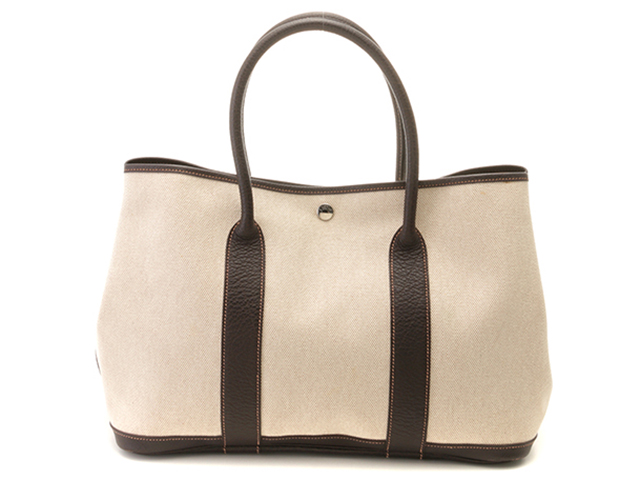 ❤お得なお品❤ガーデンパーティTPM マロン エルメス SV金具 □P刻印 HERMES エルメス ガーデンパーティ30 TPM オランジュメカノ