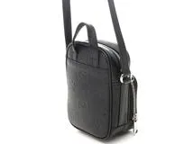 GUCCI グッチ GGエンボス ショルダーバッグ ブラック レザー