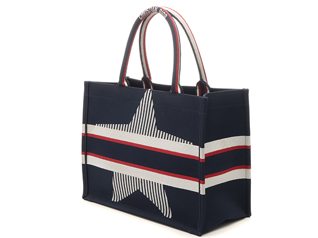 【洗練の2カラー展開】DIORBookToteミディアムネイビー＆グレー DIOR | Dior Book Tote バッグ ミディアム トワル ドゥ ジュイ