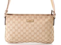 GUCCI　グッチ　GGワンショルダー　ベージュ/ゴールド/ピンク　189749　キャンバス　レザー【433】2148103899034