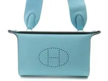 HERMES エルメス ヴィドポッシュ ブルーゼフィール トゴ シルバー金具