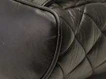 CHANEL　シャネル　リュックサック　ブラック　ゴールド金具　ラムスキン　ストラップ短め【471】L