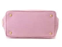 PRADA プラダ ショルダーバッグ カナパ ミニ ピンク キャンバス