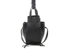 LOEWE　　ロエベ 　　ハンモック 　　ドローストリング ミニ 　　 ブラック　　カーフ　　ショルダーバッグ　　【436】　　2148103899720