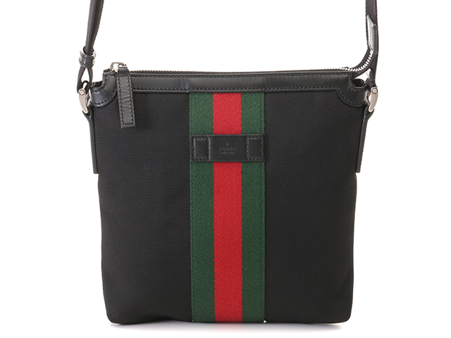 GUCCI グッチ シェリーライン メッセンジャーバッグ ブラック
