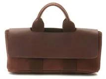 HERMES エルメス ヴァルパライソロングPM ブラウン/シルバー金具