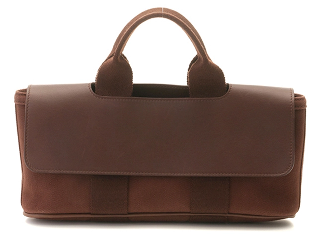 HERMES エルメス ヴァルパライソロングPM ブラウン/シルバー金具