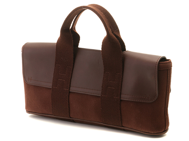 エルメス　ヴァルパライソ PM HERMES エルメス ヴァルパライソロングPM ブラウン/シルバー金具