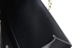 Salvatore Ferragamo フェラガモ ヴァラリボン チェーンショルダーバッグ AU-21/F987  ブラック/ゴールド レザー 【431】