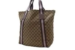 GUCCI トートバッグ ベージュ/ブラウン GUCCI グッチ GGトートバッグ 189669 ベージュ/ピンク/ブラウン