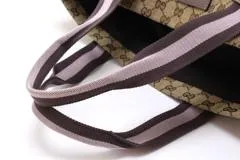 GUCCI トートバッグ ブラウン/ベージュ GUCCI グッチ GGトートバッグ 189669 ベージュ/ピンク/ブラウン