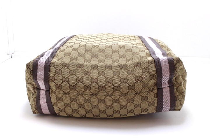 GUCCI トートバッグ ブラウン/ベージュ Gucci トートバッグ ベージュ ブラウン