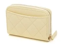 CHANEL シャネル マトラッセ ジップ コインパース イエロー/GP