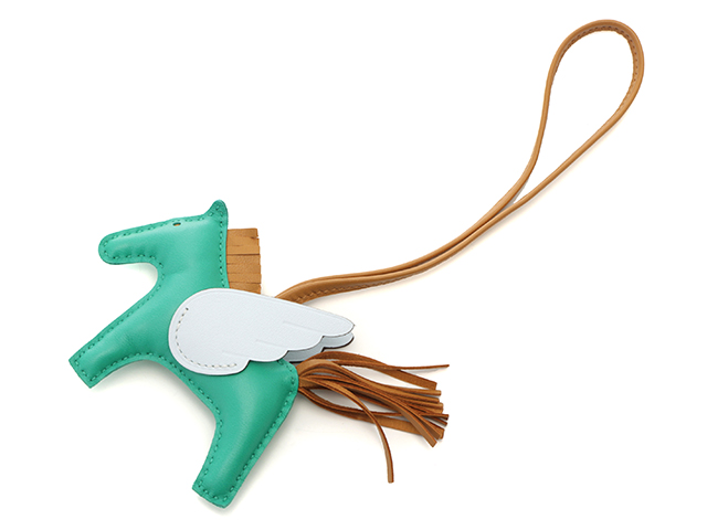 【新品】エルメス ペガサスロデオチャーム ミント×セサミ×ブルーブリュム PM エルメス HERMES ロデオチャーム ペガサスPM ミント セサミ