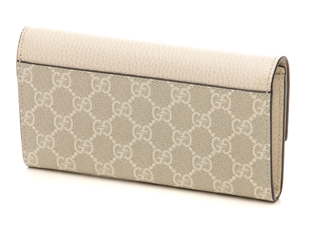 GUCCI グッチ 長財布 ダブルGスプルーム ロングフラップ
