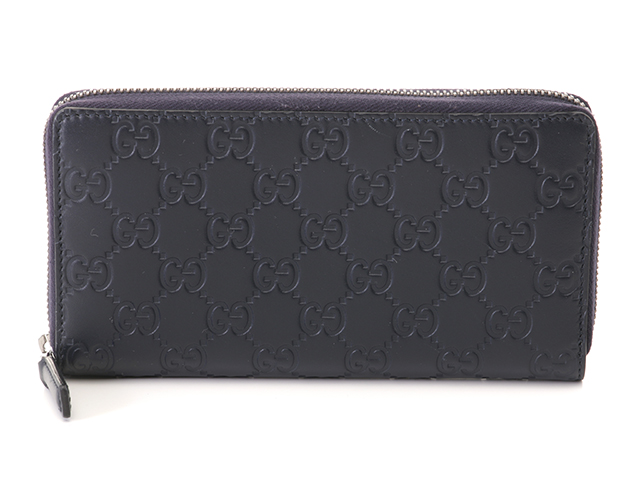 GUCCI グッチ ラウンドファスナー長財布 307987 GG グッチシマ