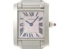 Cartier　カルティエ　フランセーズSM　W51028Q3　腕時計　ピンクシェル文字盤　クオーツ　ステンレススチール　レディース　2148103900716　【205】