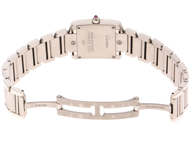 Cartier　カルティエ　フランセーズSM　W51028Q3　腕時計　ピンクシェル文字盤　クオーツ　ステンレススチール　レディース　2148103900716　【205】