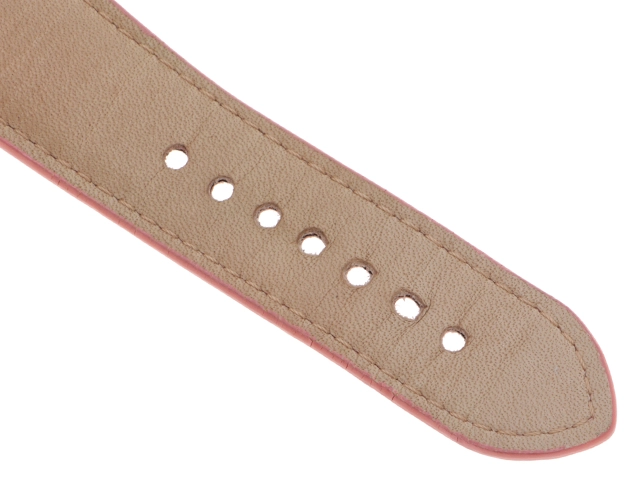 Cartier カルティエ レディース クォーツ ミニタンクディヴァン W6301455 ピンクシェル文字盤 SS/クロコ革【472】HK