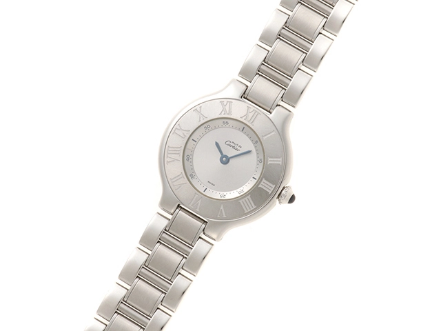 Cartier カルティエ 腕時計 マスト21 SM SS シルバー W10109T2  2148103900891 【200】