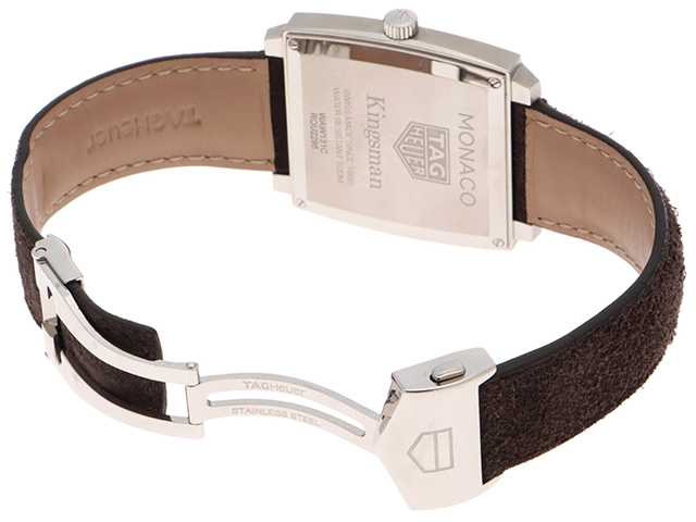 TAG HEUER タグホイヤー 腕時計 モナコ レディ キングスマン WAW131C.FC6419 ブラウン文字盤 スティール/革 クォーツ【432】2148103901058