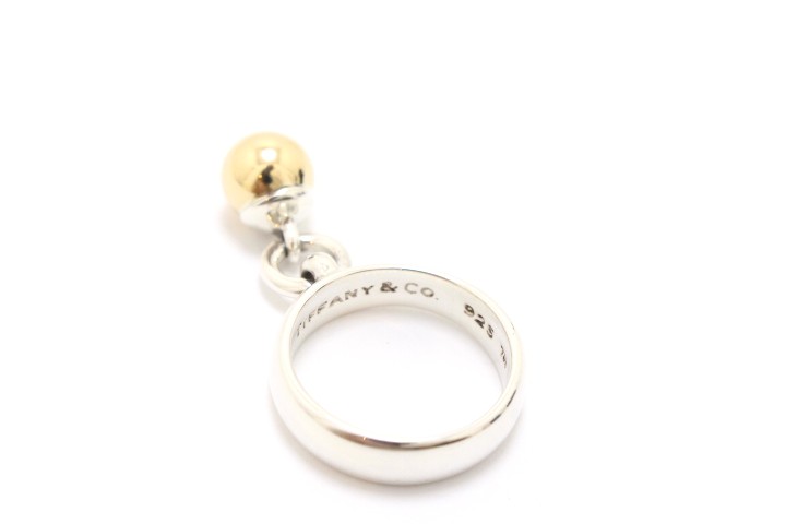 Tiffany & Co. リング シルバー ゴールドボール付き Tiffany & Co. リング シルバー ゴールドボール付き 楽天市場