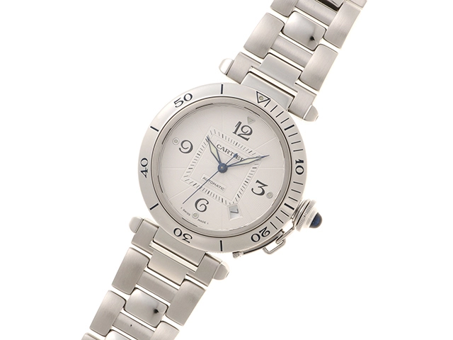Cartier カルティエ パシャ 38 W31031H3 SS ステンレススチール シルバー文字盤 オートマチック 【460】