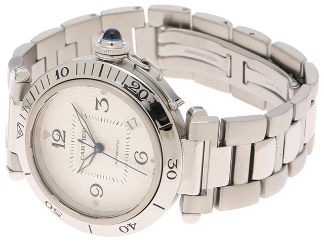 Cartier カルティエ パシャ 38 W31031H3 SS ステンレススチール シルバー文字盤 オートマチック 【460】