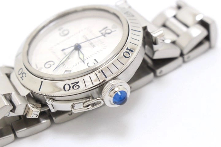 Cartier カルティエ パシャ 38 W31031H3 SS ステンレススチール シルバー文字盤 オートマチック 【460】