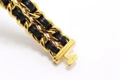 CHANEL シャネル プルミエールS H0001 GP/レザー ブラック文字盤 クォーツ【460】2148103901584