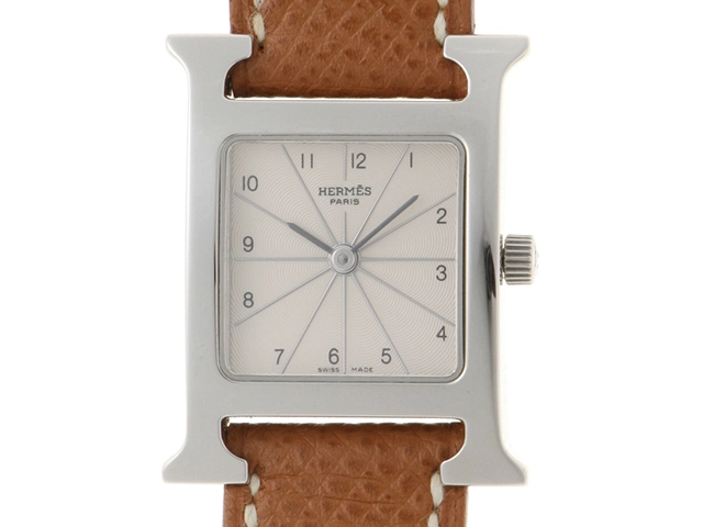 HERMES エルメス 時計 Hウォッチ HH1.210 シルバー文字盤