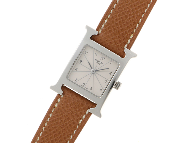HERMES エルメス 時計 Hウォッチ HH1.210 シルバー文字盤